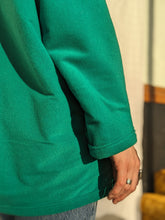 Load image into Gallery viewer, Baba, printemps, vêtement fait main, artisan, quebec, éco conscient, mode, manteau, reversible