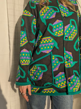 Load image into Gallery viewer, Baba, printemps, vêtement fait main, artisan, quebec, éco conscient, mode, manteau, reversible