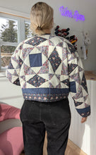Load image into Gallery viewer, baba, vêtement fait main, quebec, artisan, local, mode consciente, quilt, printemps, manteau
