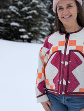Load image into Gallery viewer, baba, vêtement fait main, quebec, artisan, local, mode consciente, quilt, printemps, manteau