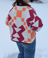Load image into Gallery viewer, baba, vêtement fait main, quebec, artisan, local, mode consciente, quilt, printemps, manteau