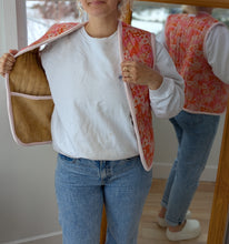 Load image into Gallery viewer, baba, vêtement fait main, quebec, artisan, local, mode consciente, printemps, veste, revesible