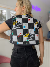 Load image into Gallery viewer, baba, vêtement fait main, quebec, artisan, local, mode consciente, quilt, printemps, veste, reversible