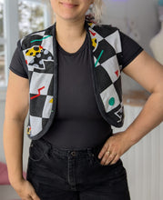 Load image into Gallery viewer, baba, vêtement fait main, quebec, artisan, local, mode consciente, quilt, printemps, veste, reversible