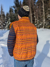 Load image into Gallery viewer, baba, vêtement fait main, quebec, artisan, local, mode consciente, veste, orange