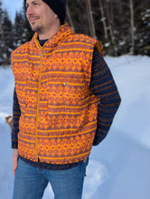 Load image into Gallery viewer, baba, vêtement fait main, quebec, artisan, local, mode consciente, veste, orange