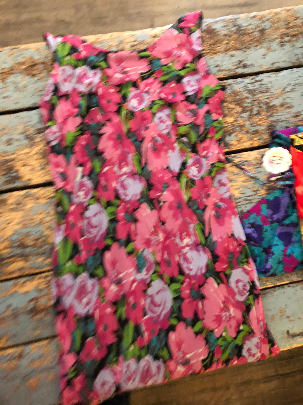 Robe fleurs roses