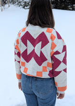 Load image into Gallery viewer, baba, vêtement fait main, quebec, artisan, local, mode consciente, quilt, printemps, crewneck
