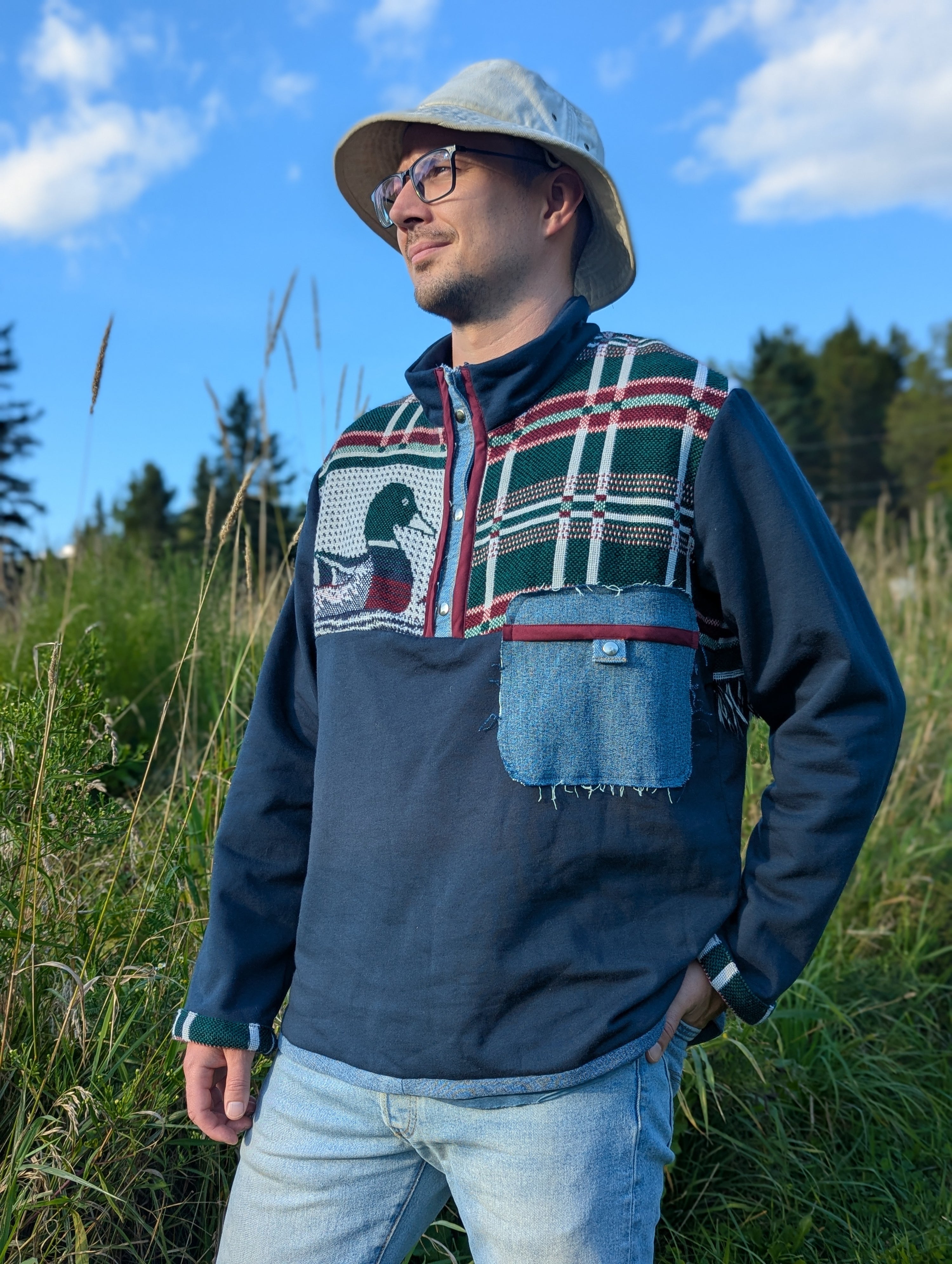 baba, vêtement fait main, mode consciente, artisan, québec, côte de beaupré, automne, fleece