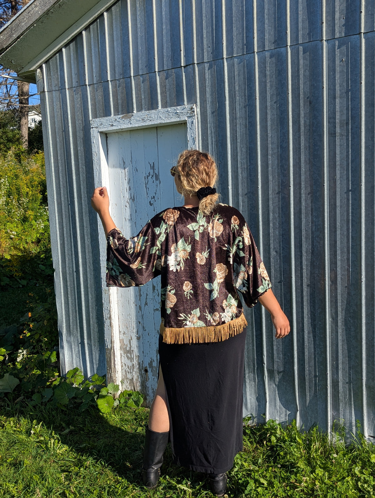 baba, vêtement fait main, mode consciente, artisan, québec, côte de beaupré, automne, kimono