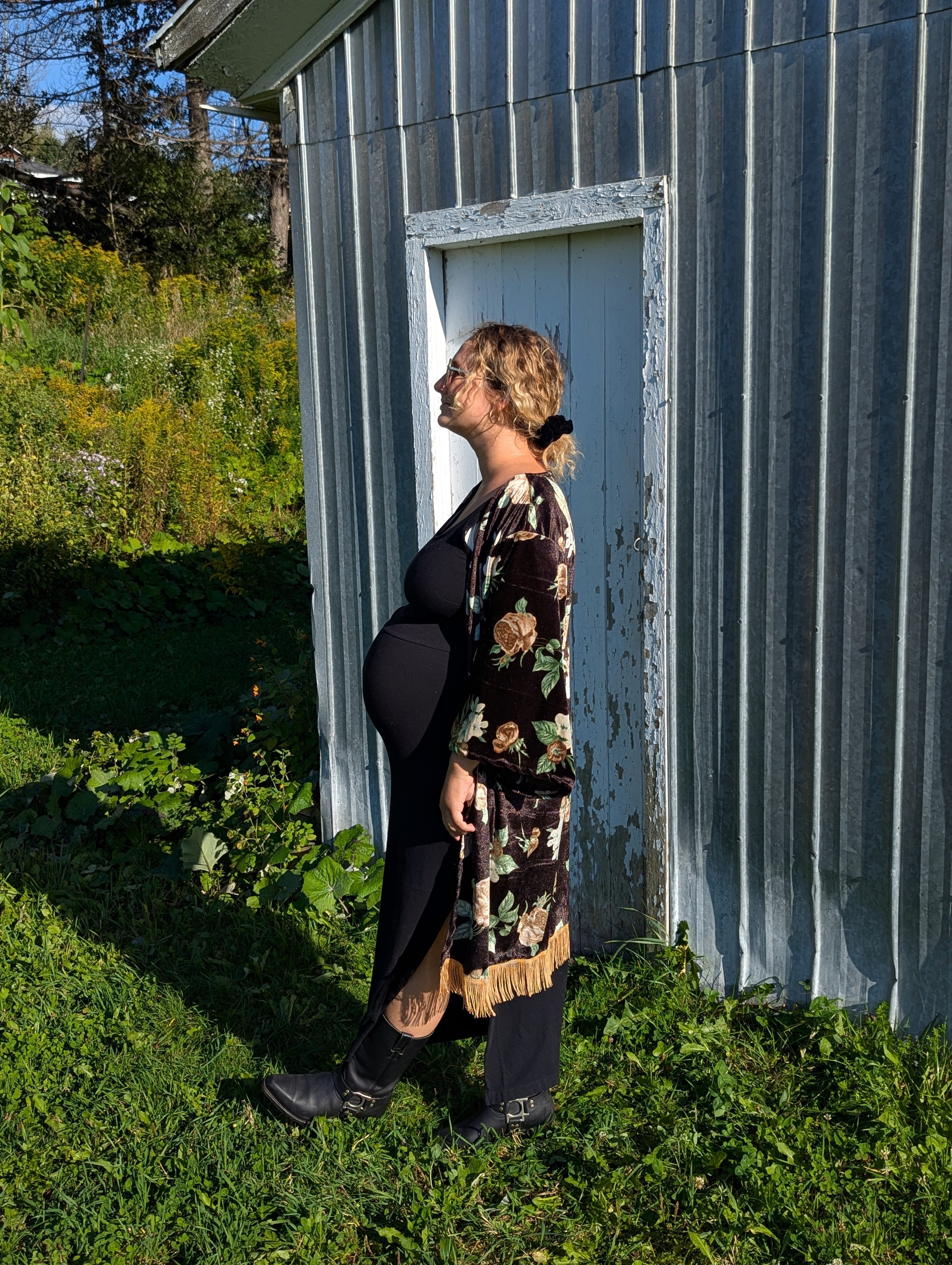 baba, vêtement fait main, mode consciente, artisan, québec, côte de beaupré, automne, kimono