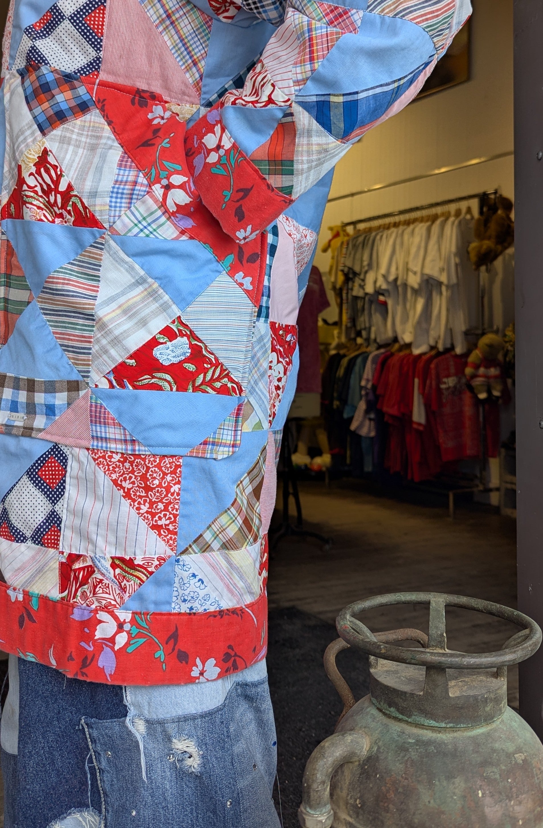 baba, vêtement fait main, mode consciente, artisane, québec, manteau, quilt