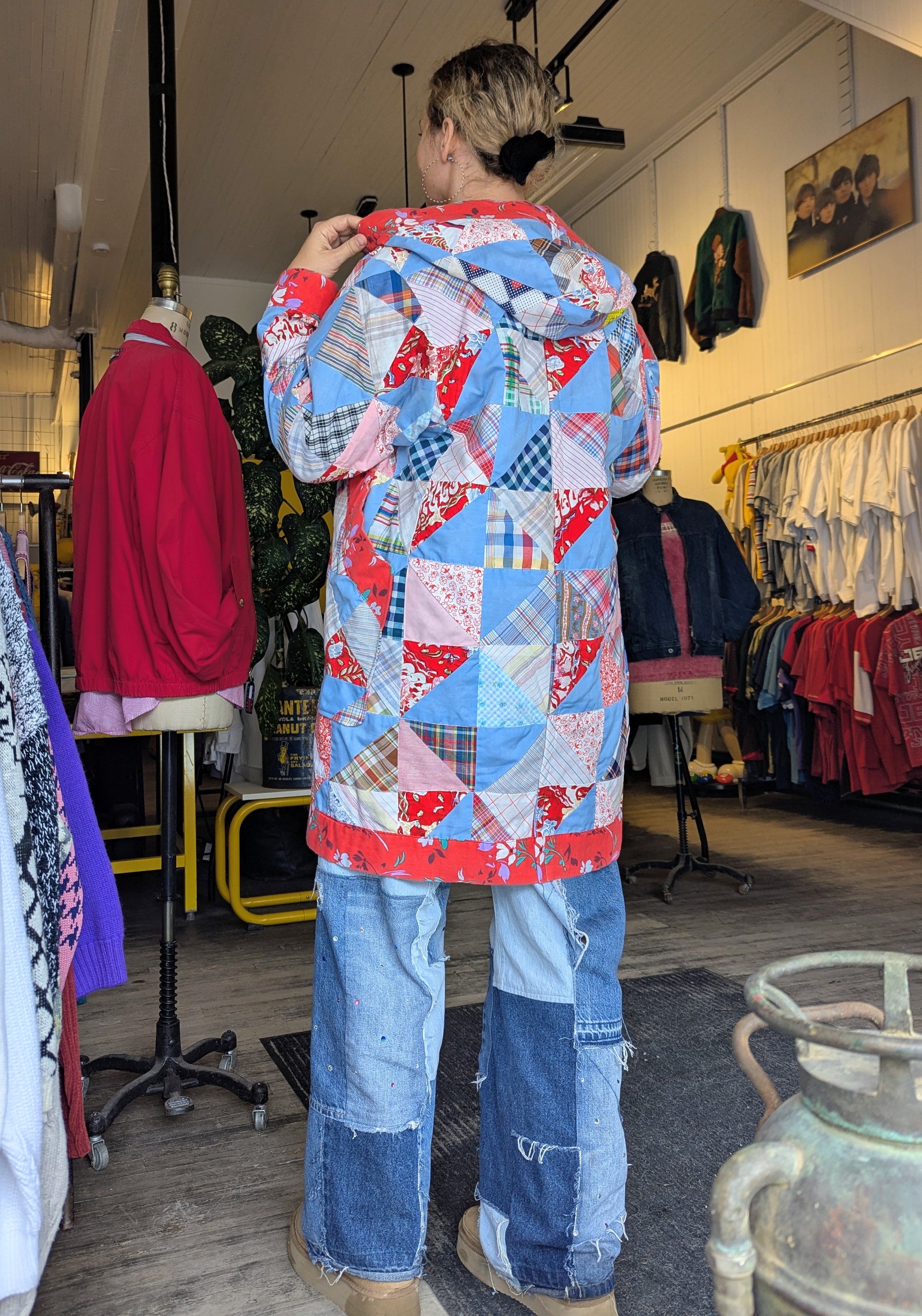 baba, vêtement fait main, mode consciente, artisane, québec, manteau, quilt