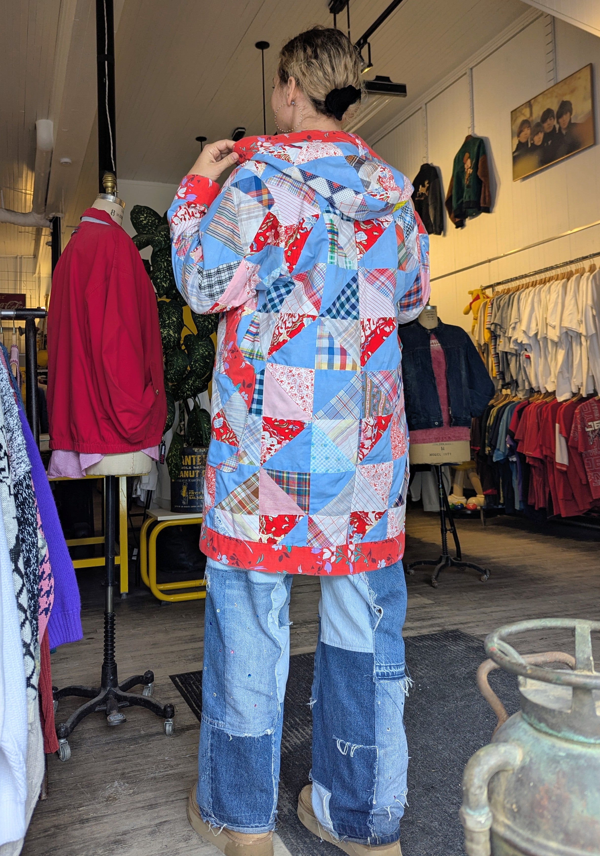 baba, vêtement fait main, mode consciente, artisane, québec, manteau, quilt