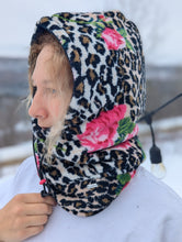 Load image into Gallery viewer, baba vêtement fait main, artisan, local, balaclava, felin
