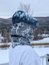 Load image into Gallery viewer, baba vêtement fait main, artisan, local, balaclava, loup
