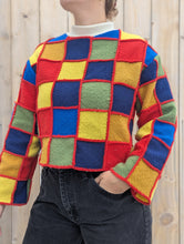 Charger l&#39;image dans la galerie, baba, vêtement fait main, quebec, artisan, local, mode consciente, pull, granny core

