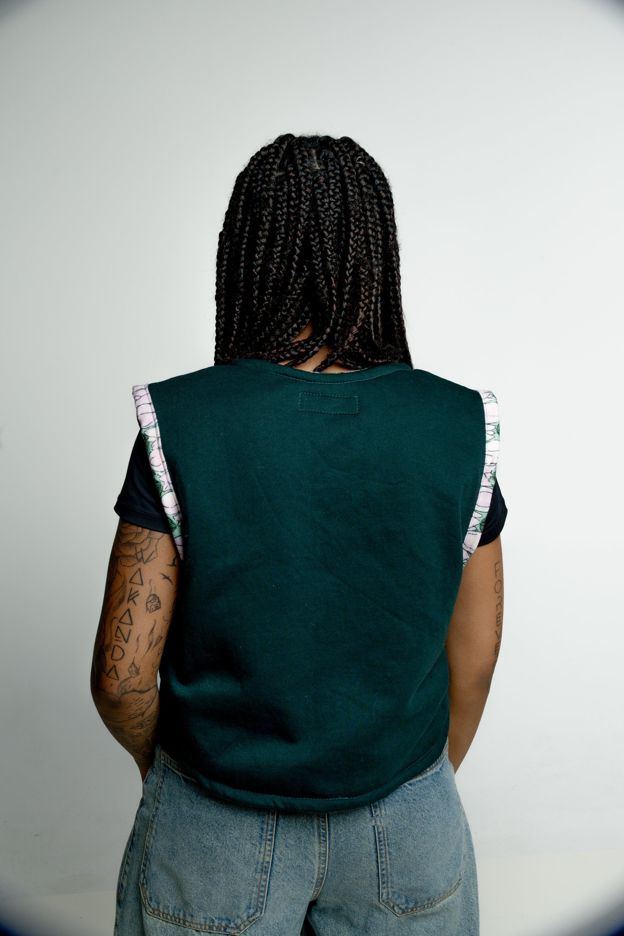 baba, vêtement fait main, mode consciente, artisan, québec, côte de beaupré, sans manche, réversible