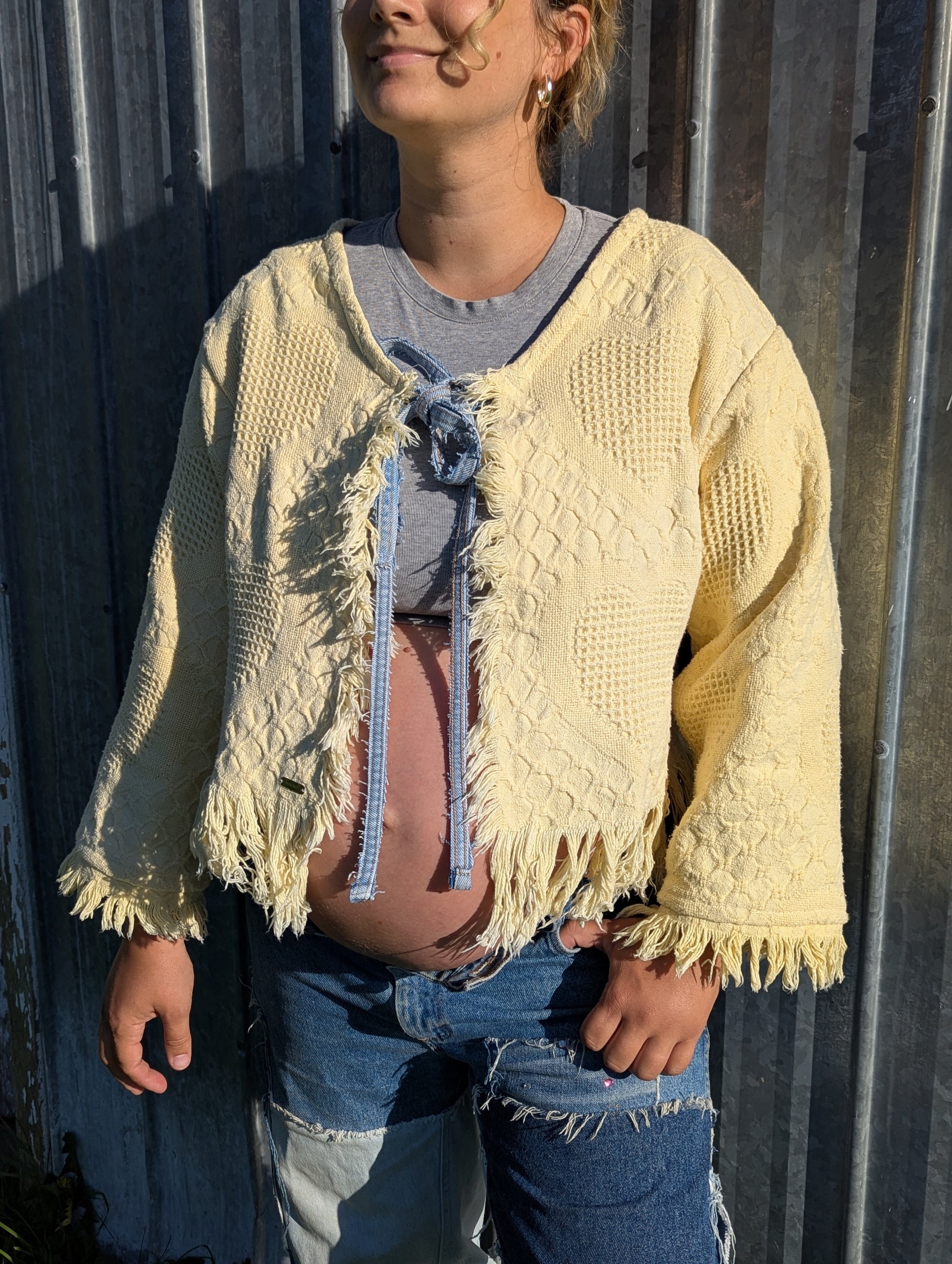 baba, vêtement fait main, mode consciente, artisan, québec, côte de beaupré, automne, veste