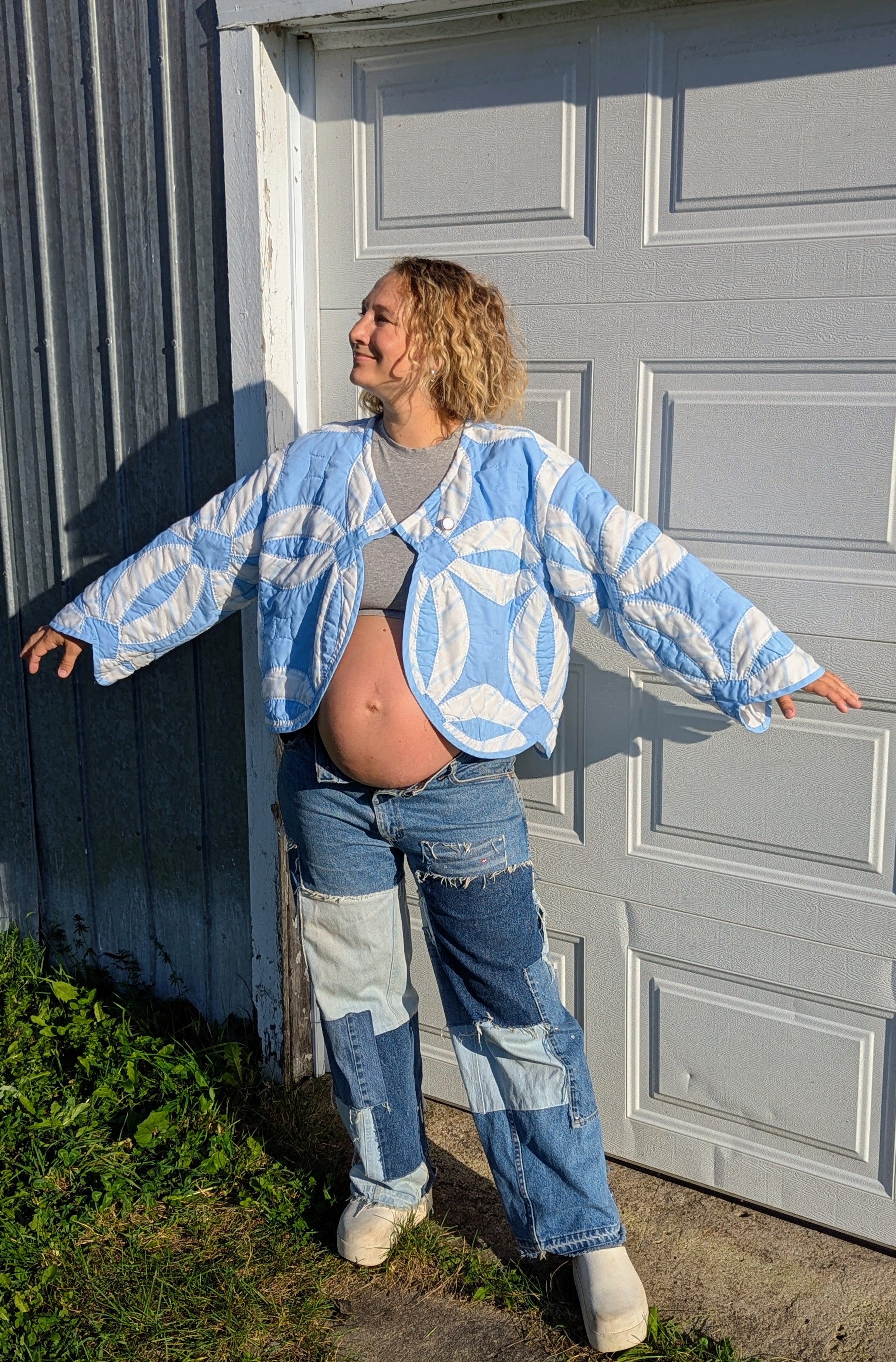 baba, vêtement fait main, mode consciente, artisan, québec, côte de beaupré, automne, veste
