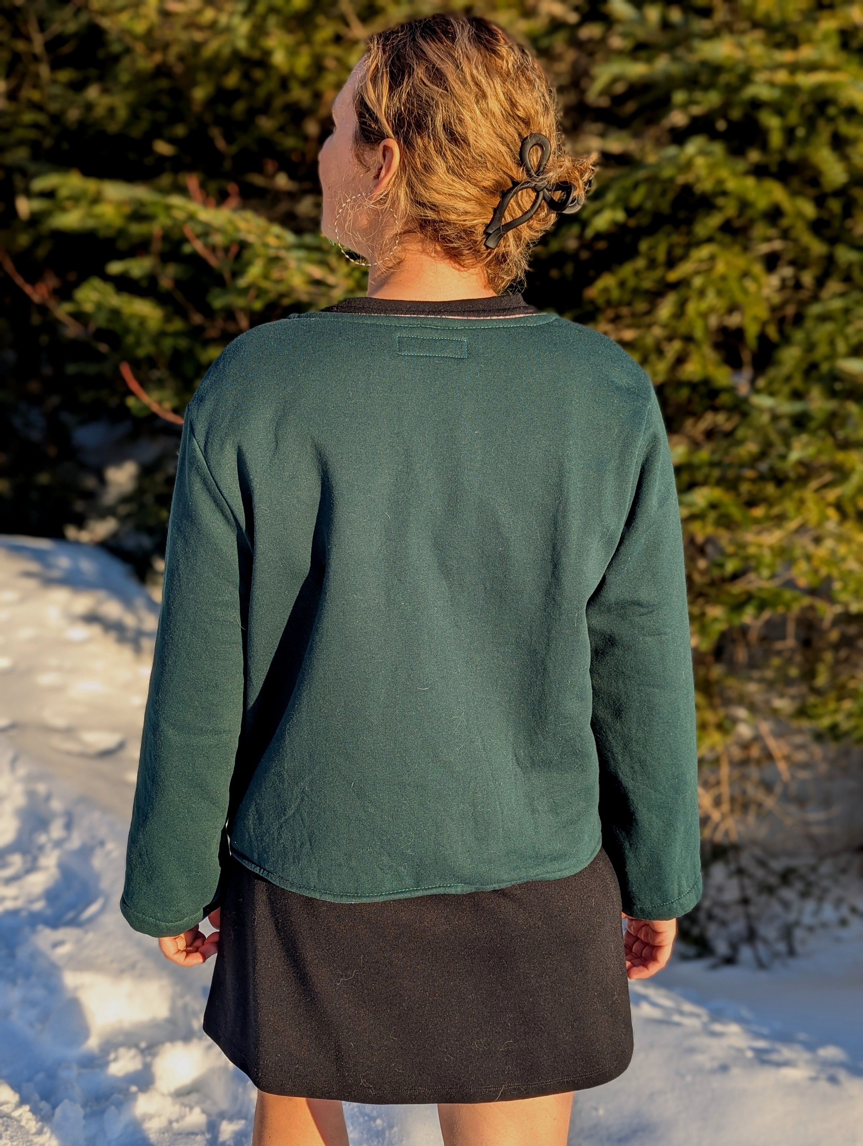 baba, vêtement fait main, mode consciente, artisan, québec, côte de beaupré, veste, réversible