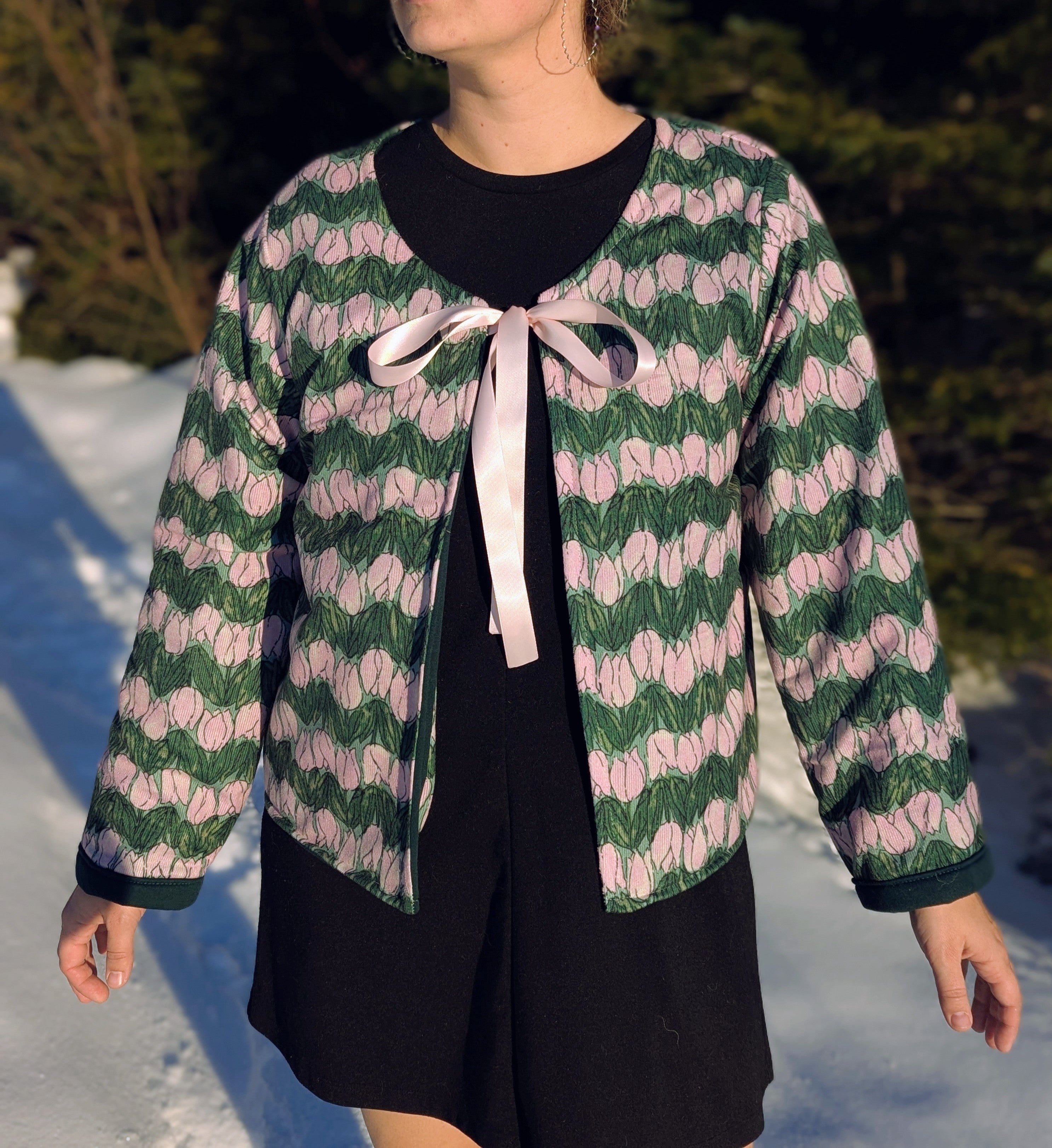 baba, vêtement fait main, mode consciente, artisan, québec, côte de beaupré, veste, réversible