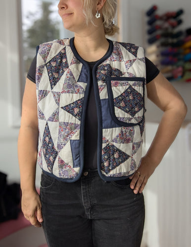 baba, vêtement fait main, quebec, artisan, local, mode consciente, quilt, printemps, veste