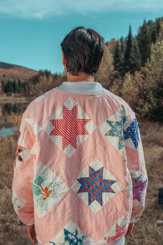 baba, vêtement fait main, quebec, artisan, local, mode consciente, quilt, crewneck