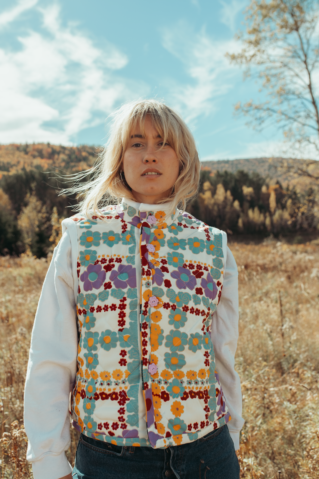 baba, vêtement fait main, quebec, artisan, local, mode consciente, bloom, veste